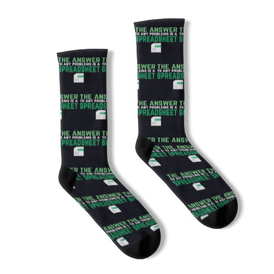 Answer To Any Problems Is A Spreadsheet Excel Socks