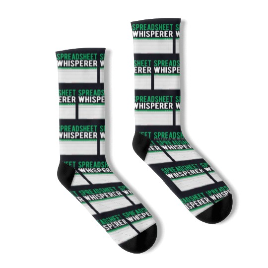 Spreadsheet Whisperer Excel Accounting Accountant Socks