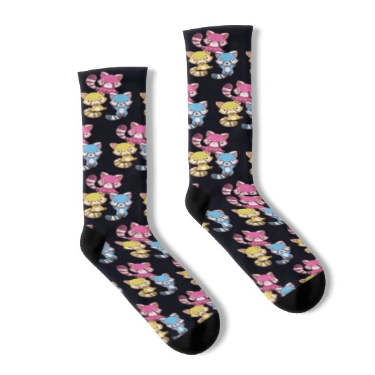 Pansexual Kawaii Red Panda, Pastel Goth Anime Art Socks