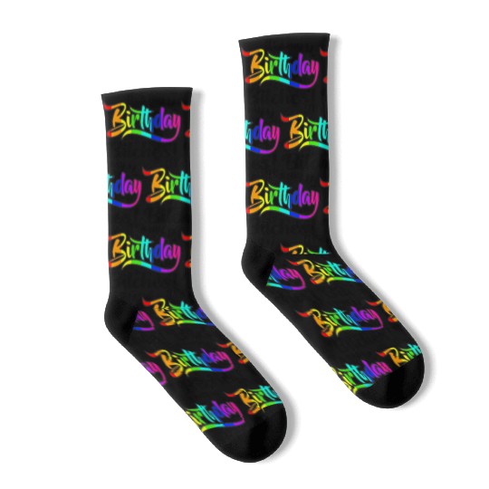 Its my birthday bitches Gay Pride Rainbow LGBT gif Socks