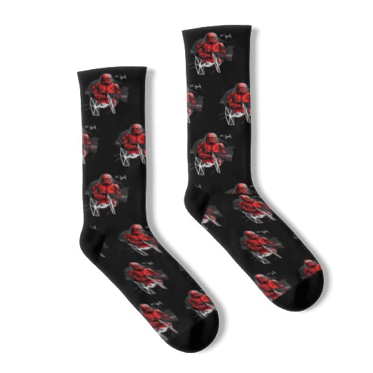 Star Wars The Rise of Skywalker Red Trooper Socks