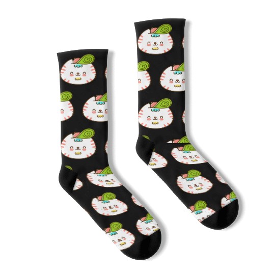 Kawaii Cat Head Smiling Socks