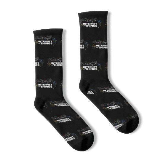 Internet Of Things Computer IOT Data Smart Gift Socks