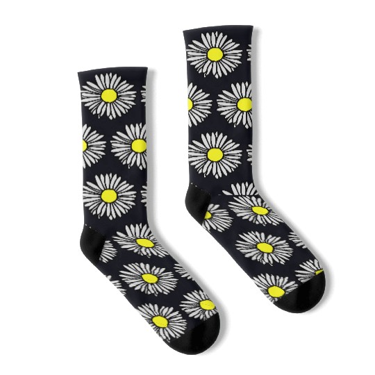 Daisy Flower Bloom Socks
