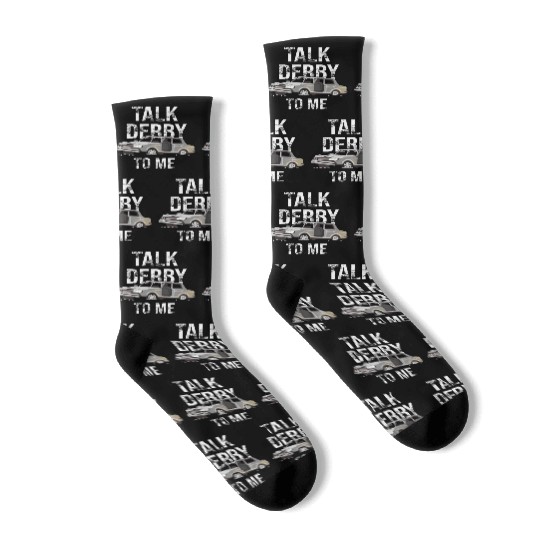 Demolition Derby Demo Derby Dirt Track Gift Idea Socks