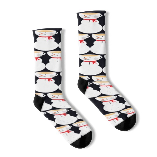 Fros-TEA the Snowman Let It Snow frosty tea Socks