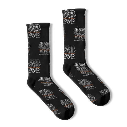 Huck It Flick It Dump It Catch It Ultimate Frisbee Socks