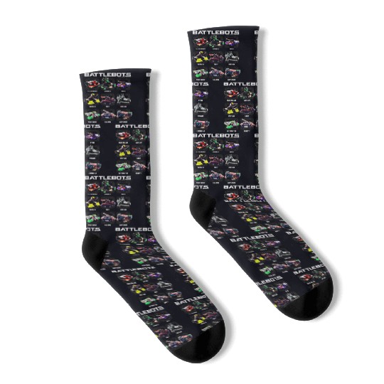 BattleBots Group Robot Photo Box Up Socks, Mens