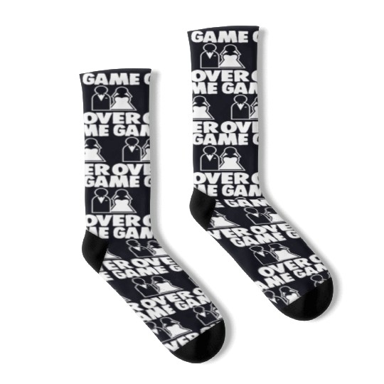Wedding Bachelor Bachelorette Party Game Over Socks