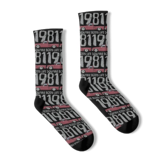 1981 Square Body Life Carmine Socks