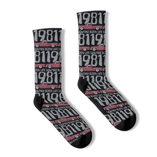 1981 Square Body Life Carmine Socks