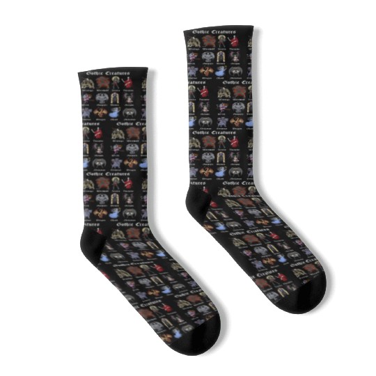 Cryptid Mythical Creatures Socks