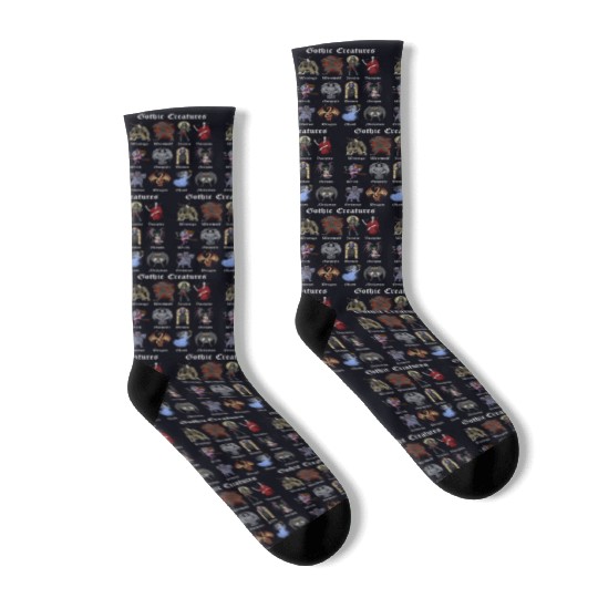 Cryptid Mythical Creatures Socks