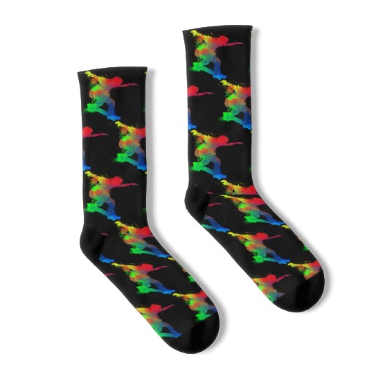 Skateboard Skateboarder Skateboarding Skater Socks