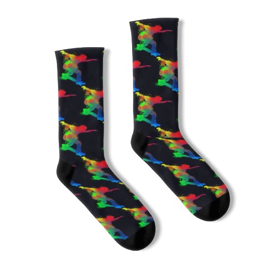 Skateboard Skateboarder Skateboarding Skater Socks