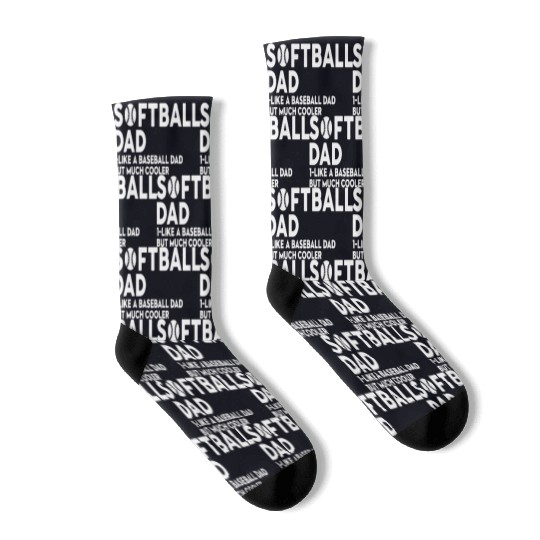 Softball Dad Socks