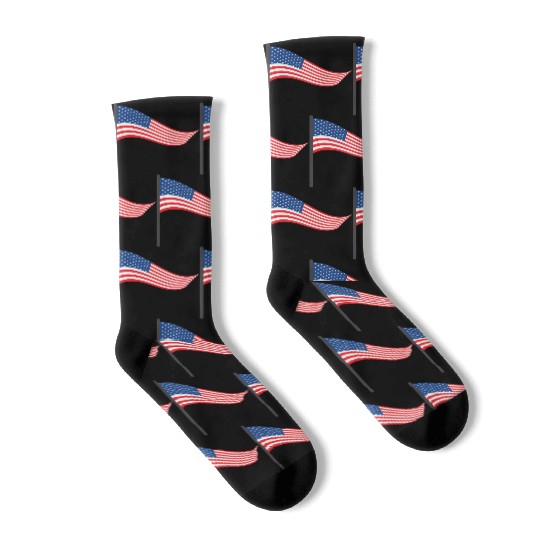 white sands beach beach for us independence day Socks
