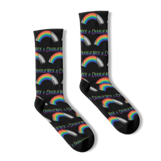 Heartstopper Rainbow LBGTQIA+ Nick and Charlie Socks