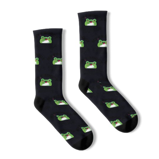Froggy Frog Makes Me Happy Socks