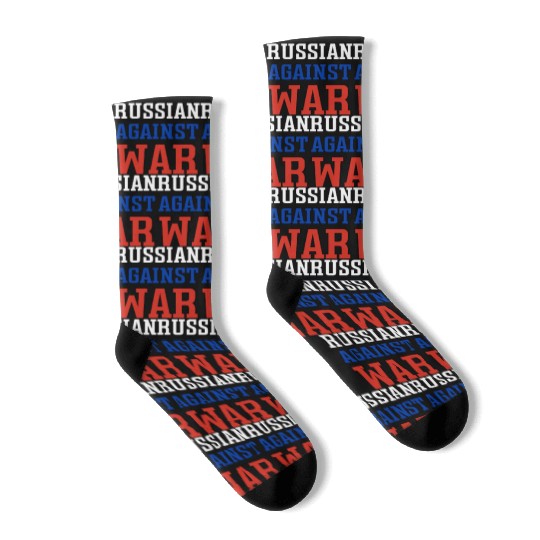 Russian Against war outline Socks