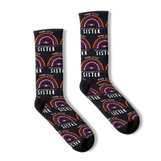 Rainbow Sister Lesbian Sister Socks