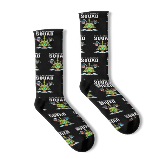 25th December Squad Sock Christmas Tree Gift Socks