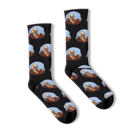 Duck Playing Guitar Socks