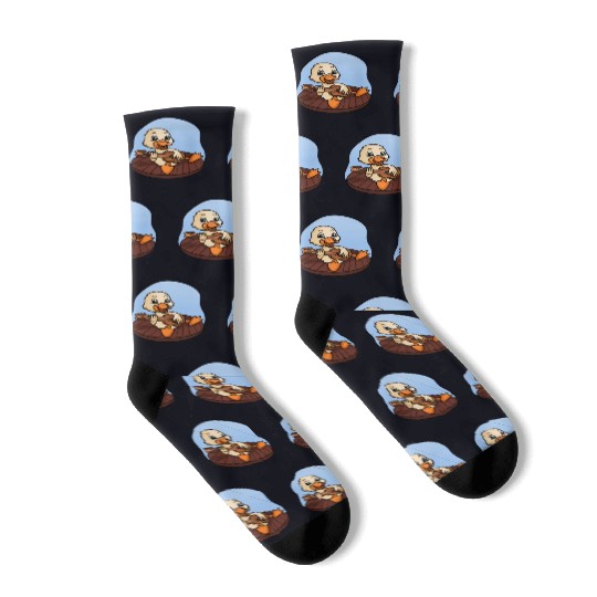 Duck Playing Guitar Socks