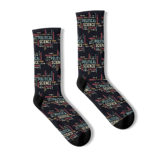 Political Science Careers Hardworking Student Gift Socks