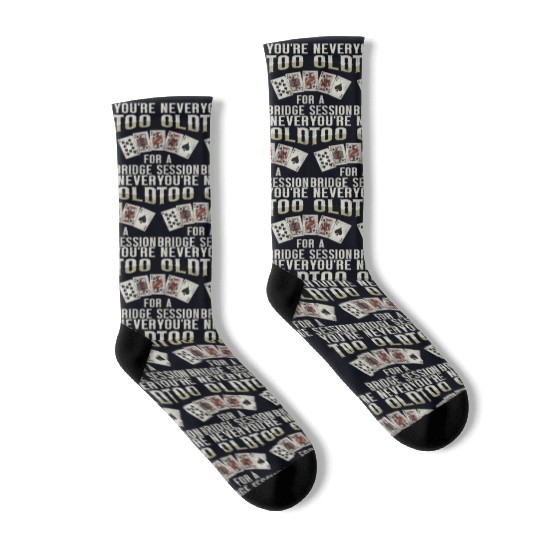 Card Game Bridge Quote for a Bridge Nerd Socks