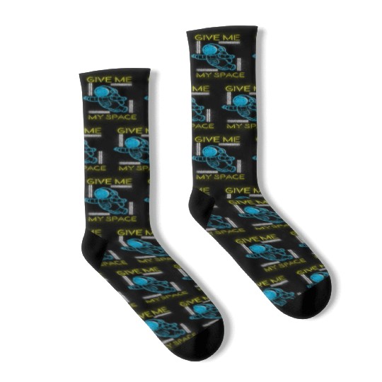 Retro Neon Art Nerd Old School Socks