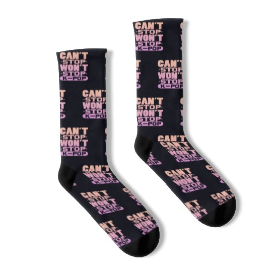 Can't Stop Won't Stop K-Pop Socks