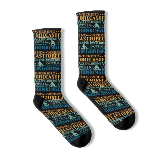 Weekend Forecast Wakeboard Wakeboarding Socks