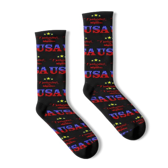 Declaration of Independence 1776- Independence Day Socks