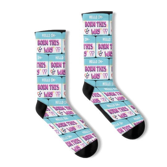 born this way transgender pride Socks