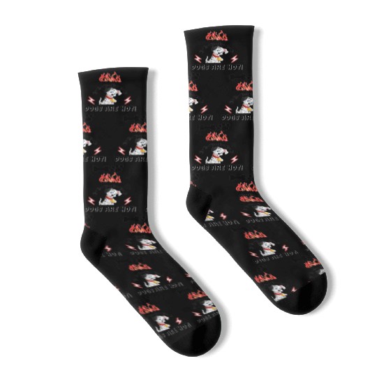 Cute dog lovers , dogs are hot ! Socks