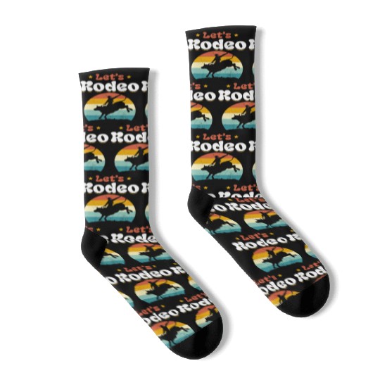 Rodeo Bull Riding Cowboy Cowgirl Socks