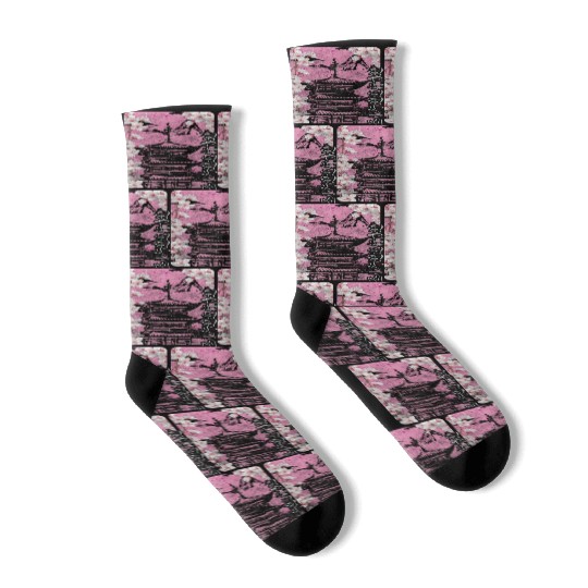 Cherry Blossom Cherry Blossom Festival Blossom Socks