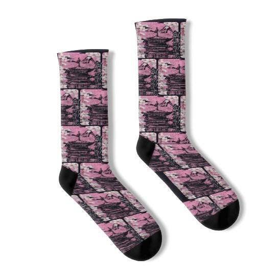 Cherry Blossom Cherry Blossom Festival Blossom Socks
