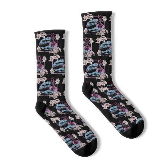 Japan Blossom Pink Socks