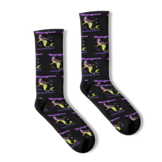 Mermaid Swimming Mermaids Swim Better Socks