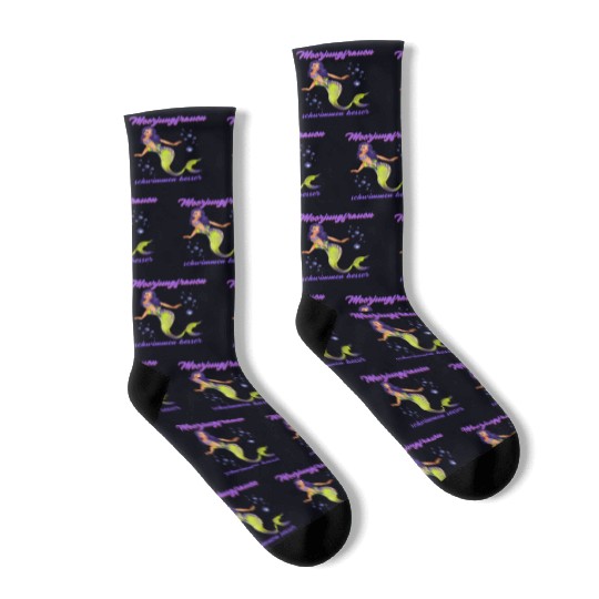 Mermaid Swimming Mermaids Swim Better Socks