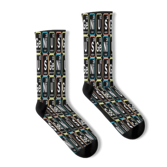 Funny Science Periodic Table Chemistry Teacher Socks