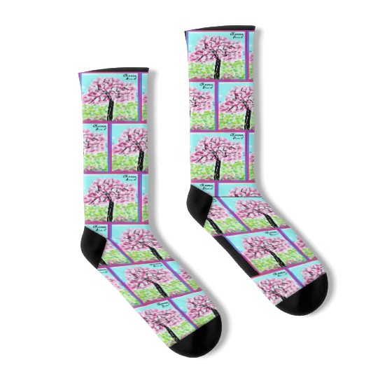Choose Kind | Be A Kind Human | Cherry Blossom Socks