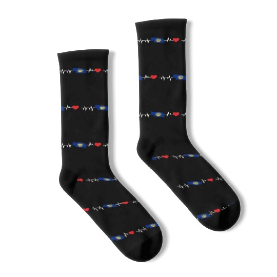 Nebraska Heartbeat Gift Socks