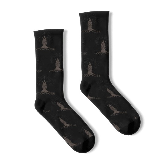 HALF MOON YOGA POSE Socks