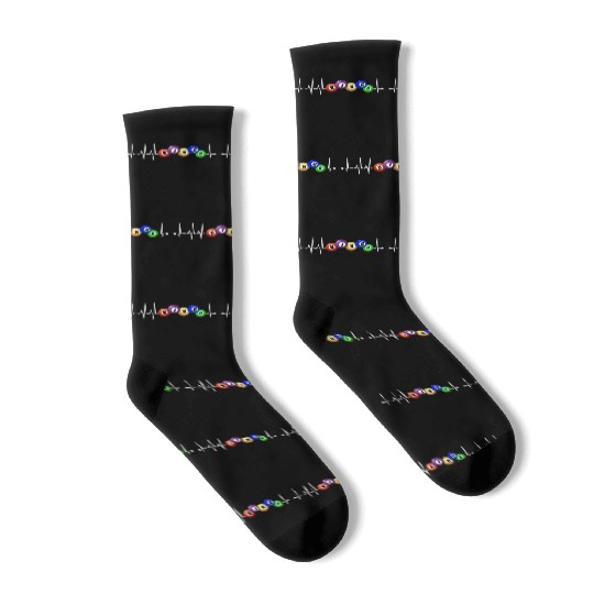 Bingo Heartbeat Pulse Bingo Gambling Bingo Player Socks