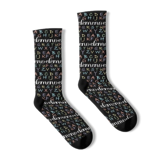 ABC Elemeno, Kindergarten Teacher, Teacher Socks