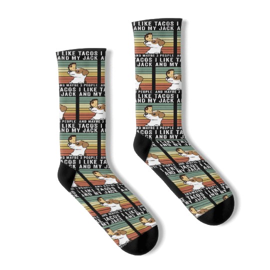 I Like Tacos And My Jack Russell Terrier Socks