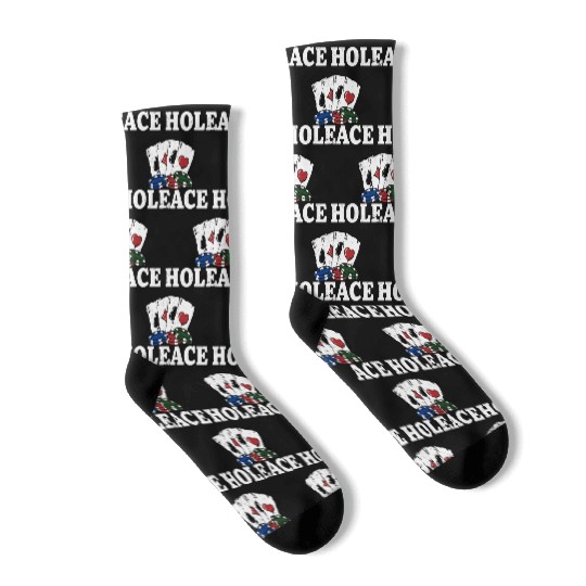 Ace Hole Gambler Poker Gambling Poker Player Card Socks